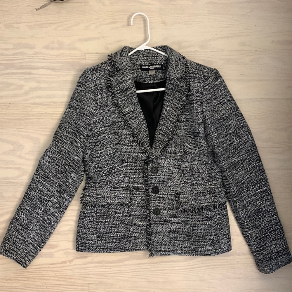 Karl Lagerfeld Tweed Blazer